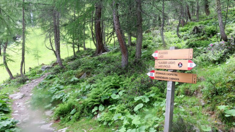 sentiero verso il lago chiusetta