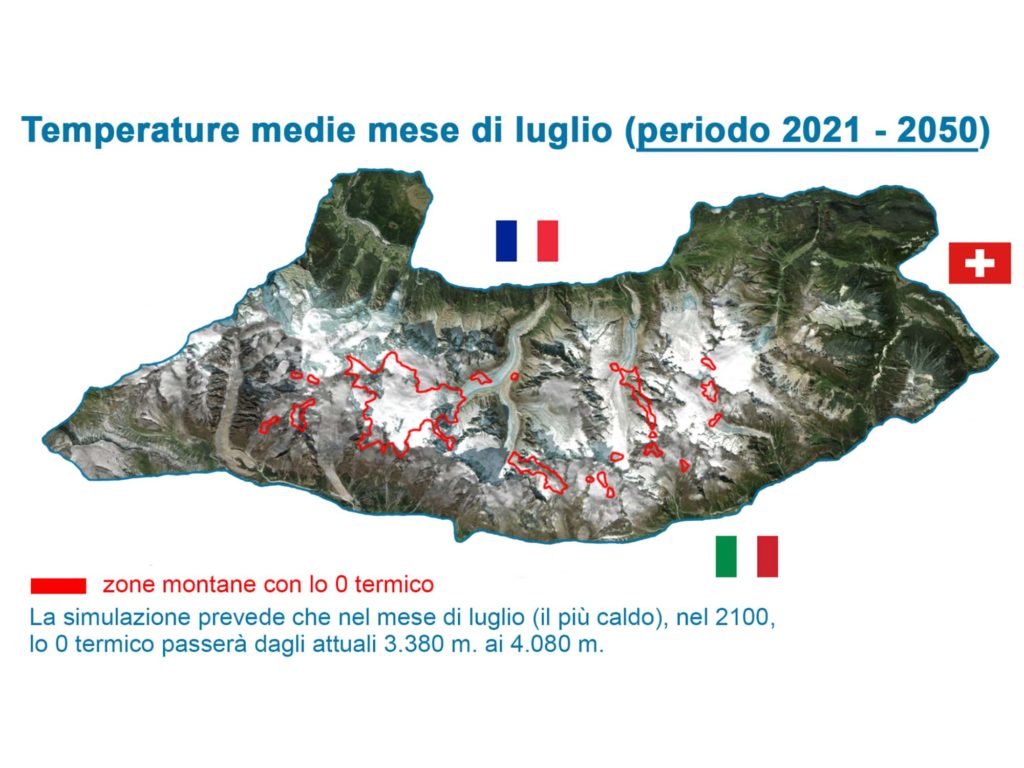 cambiamenti climatici monte bianco