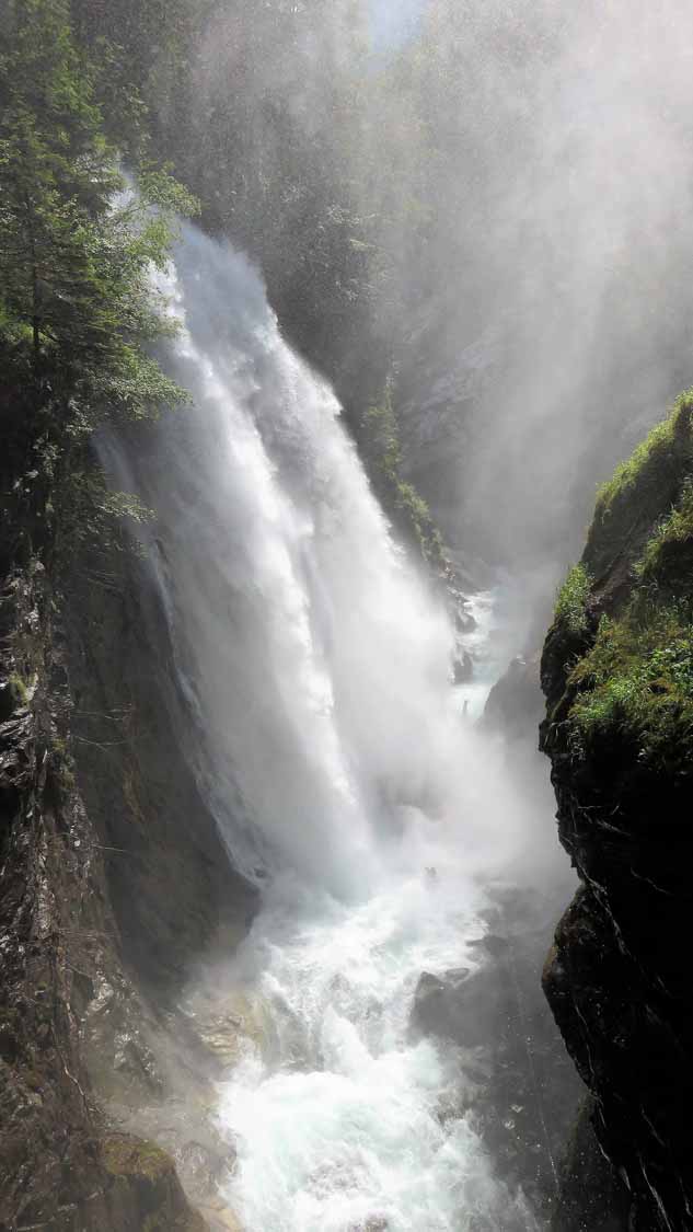 cascate di riva di tures trentino