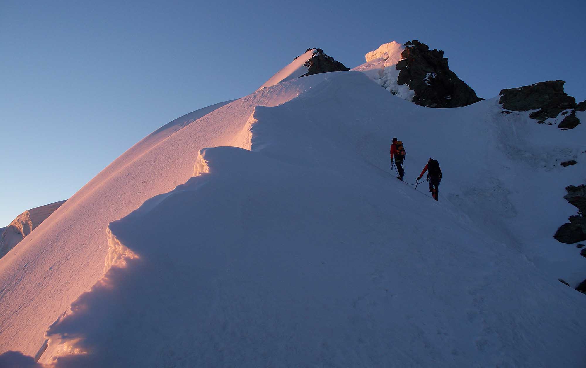 cresta nord ovest del Gross Fiescherhorn