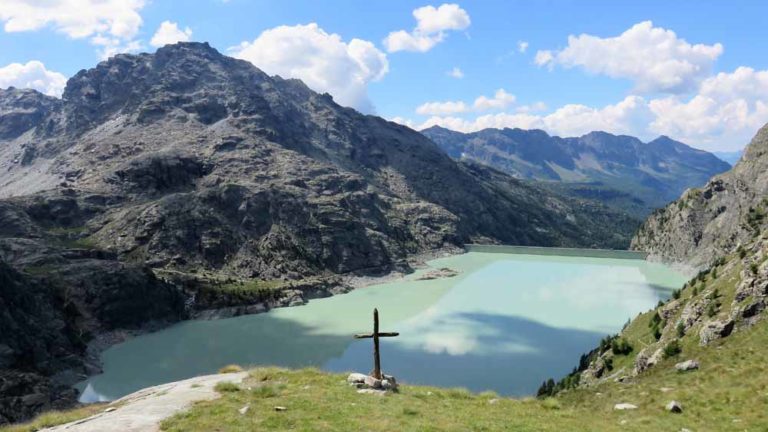 Il bacino di Campo Gera dal rifugio