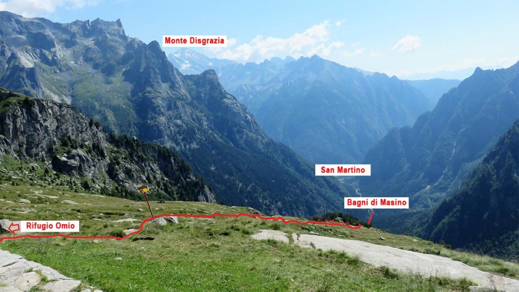 rifugio omio il percorso