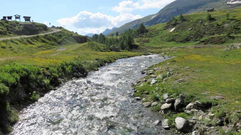 percorso per il rifugio dondena