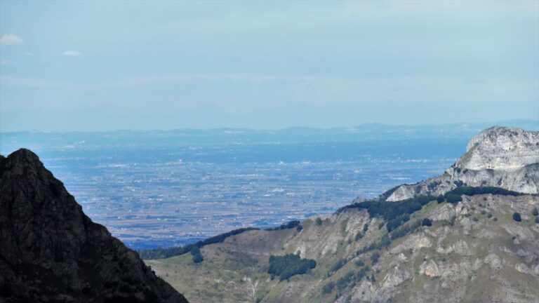 vista della pianura dal bacino del chiotas