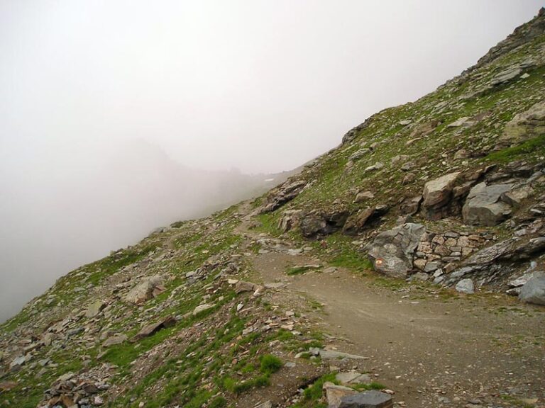 il sentiero che porta al Col d'Olen