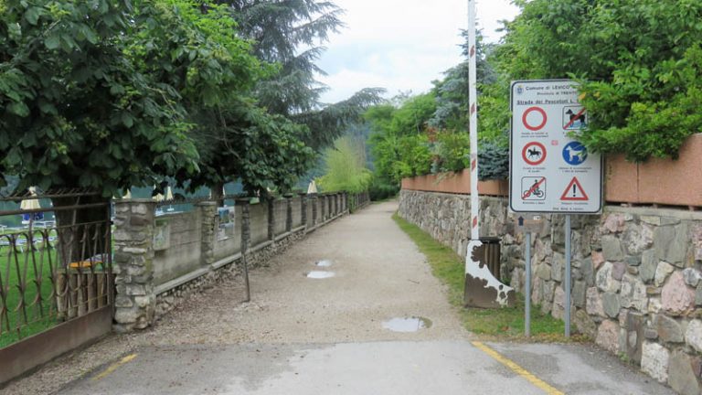 Strada dei Pescatori lago di levico terme