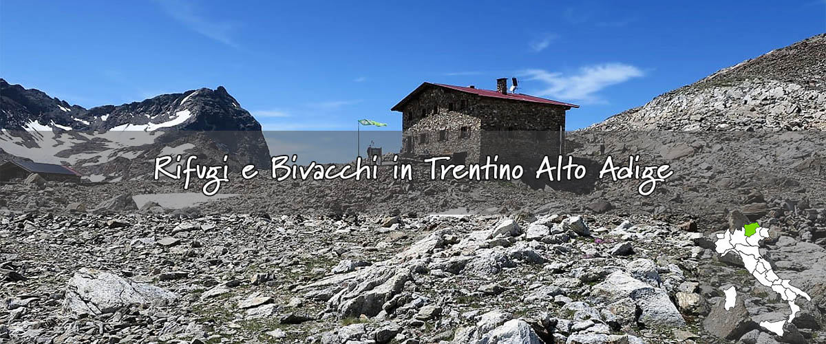 rifugi e bivacchi in trentino alto adige
