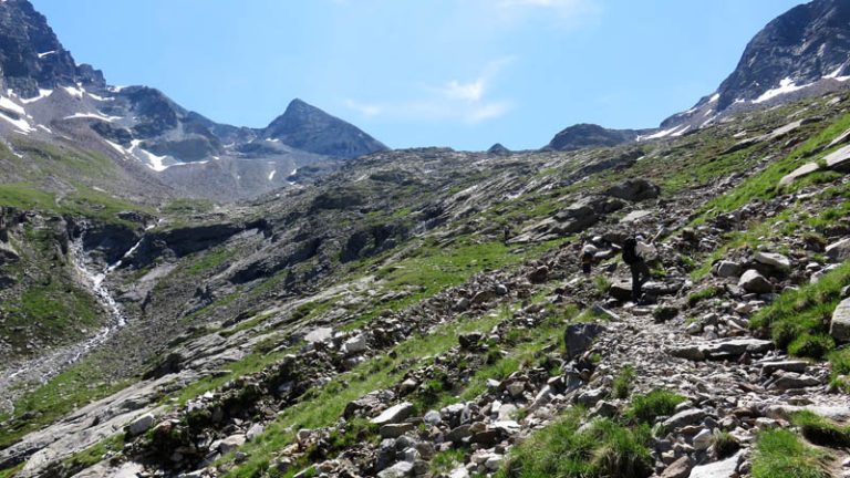 sentiero verso il rifugio vedrette di ries