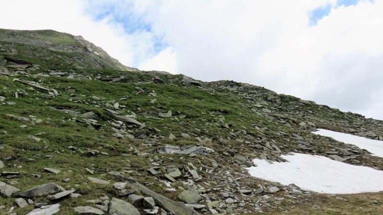 in salita per la cima