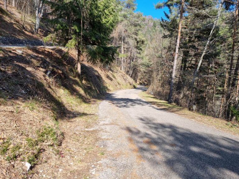 salita verso il rifugio pedercini