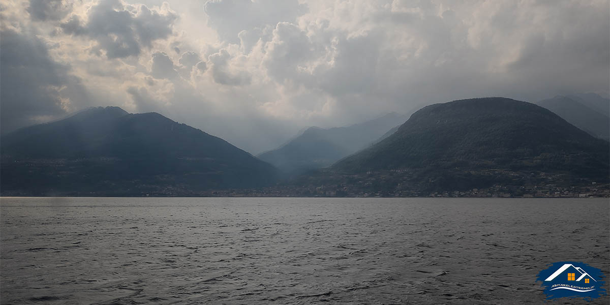 la vista da Colico sul Lago di Como