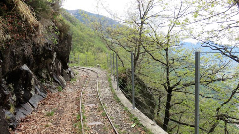 rotaie sentiero del tracciolino