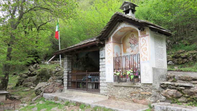 la cappella degli Alpini in localita Sciucc