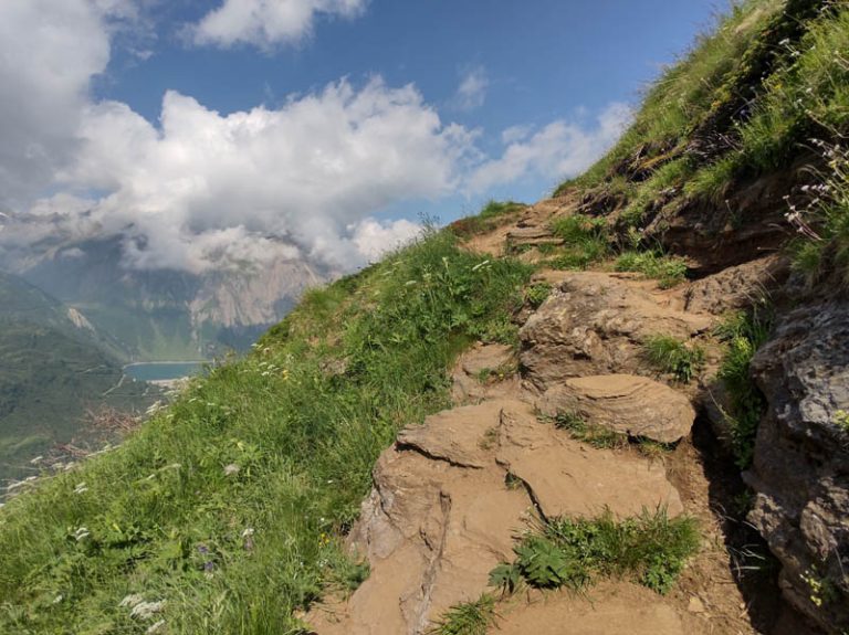 sentiero di salita laghi boden