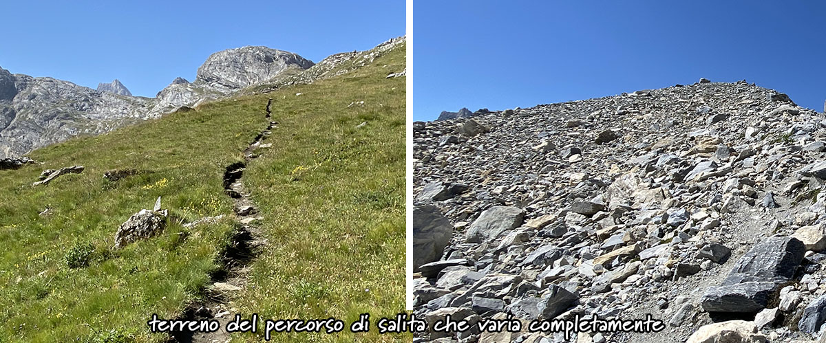 lago tzanteleina percorso di salita