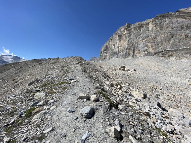 sentiero di salita lago tzanteleina