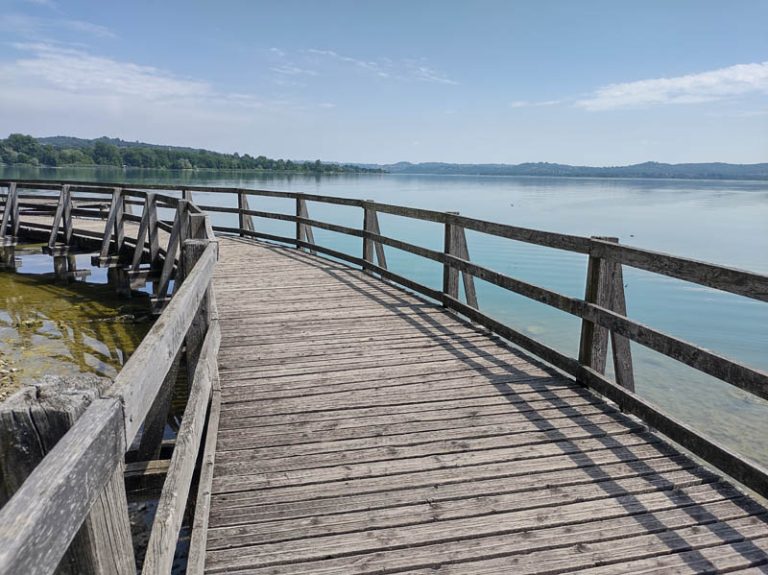 gavirate pontile in legno