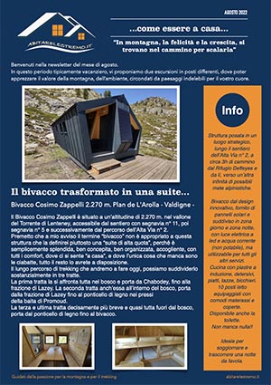 newsletter abitarelestremo agosto 2022