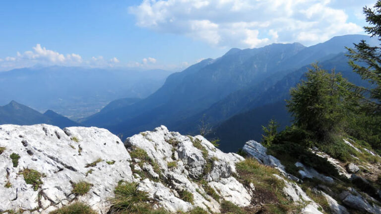 la Valsugana dalla cresta