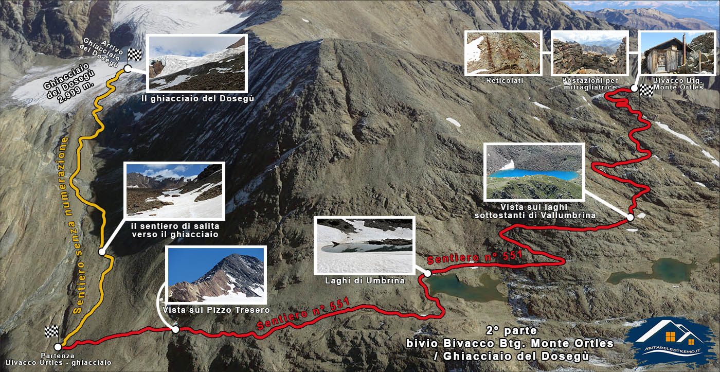 mappa fotografica bivacco battaglione monte ortles