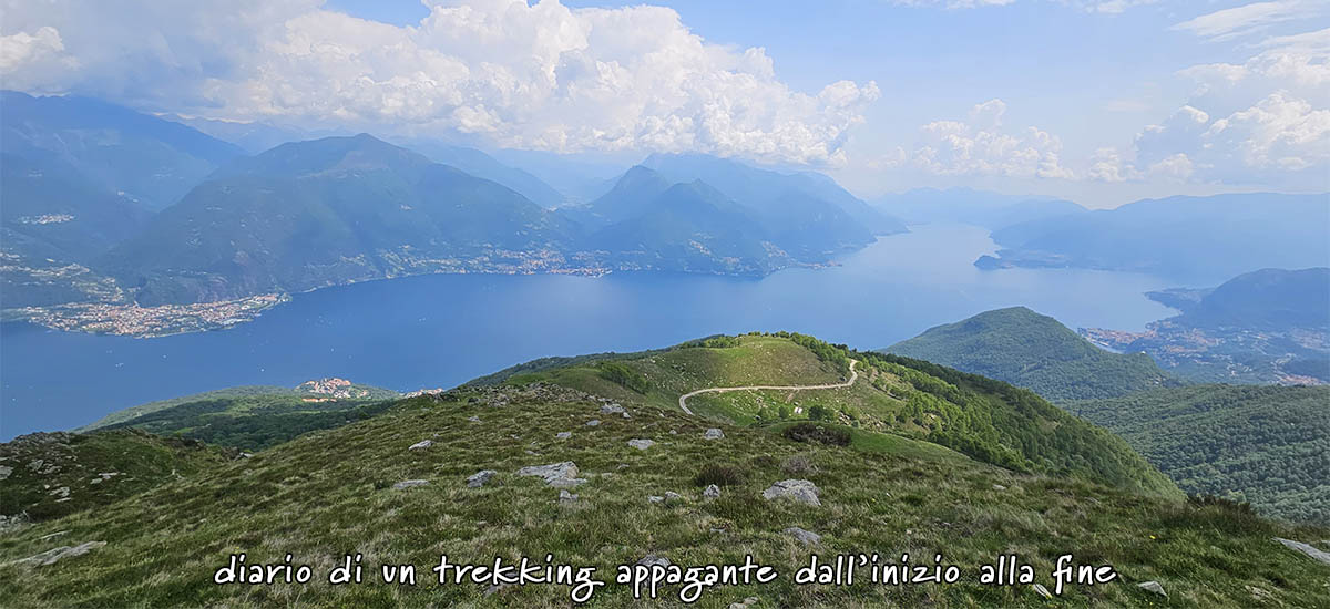 la vista dal sentiero per il Rifugio La Canua