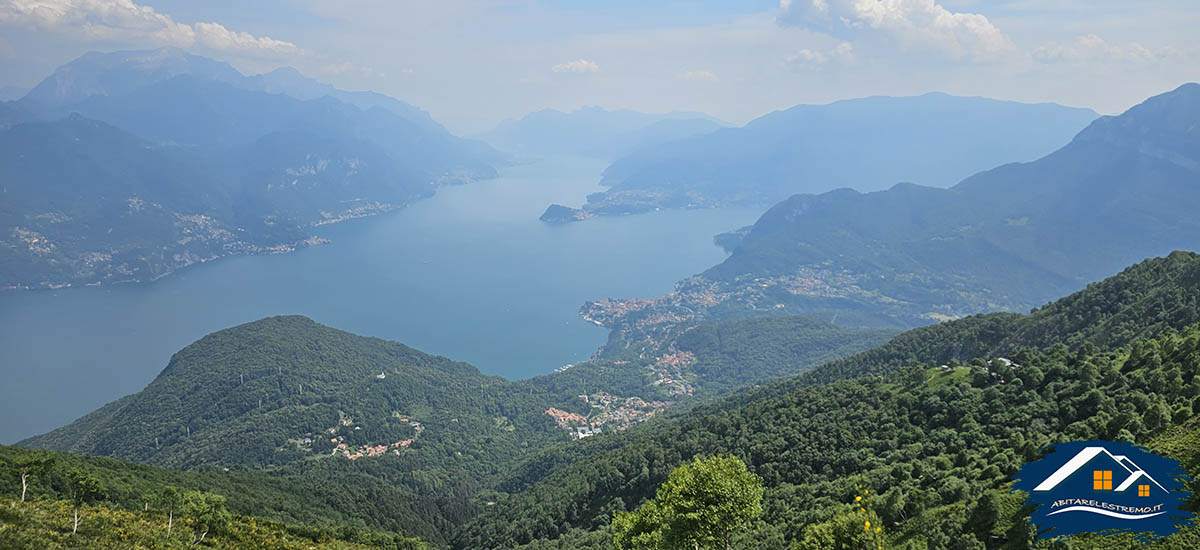 il panorama dal pianoro della chiesetta di Sant'Amate