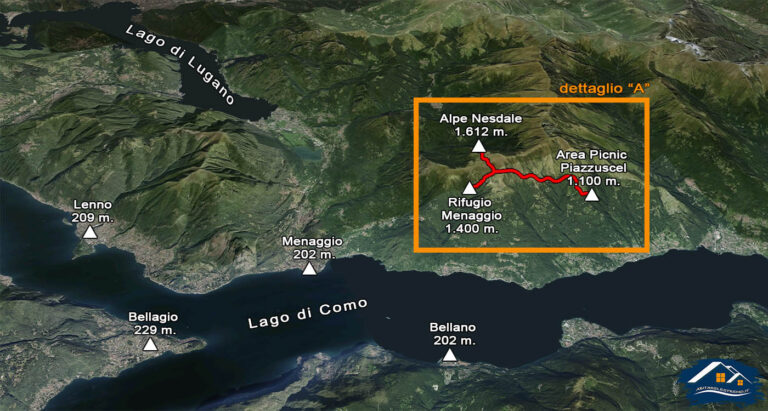 mappa di insieme rifugio menaggio