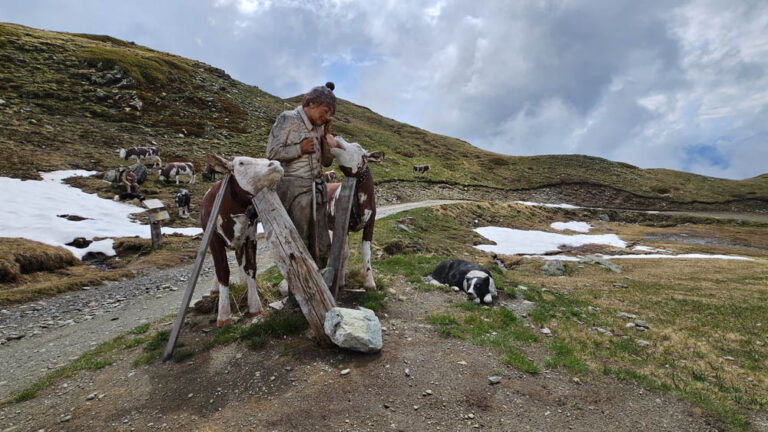 sculture museo a cielo aperto rifugio mont fallere