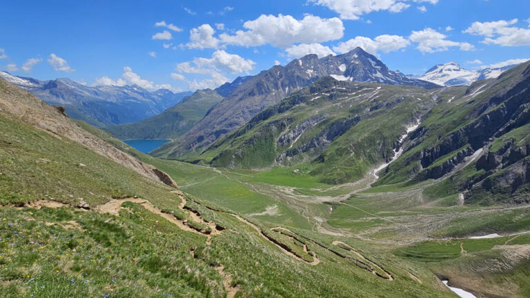 sentiero di discesa dal passo del gries