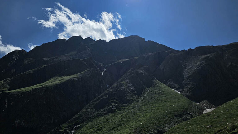 sentiero di discesa passo del gries