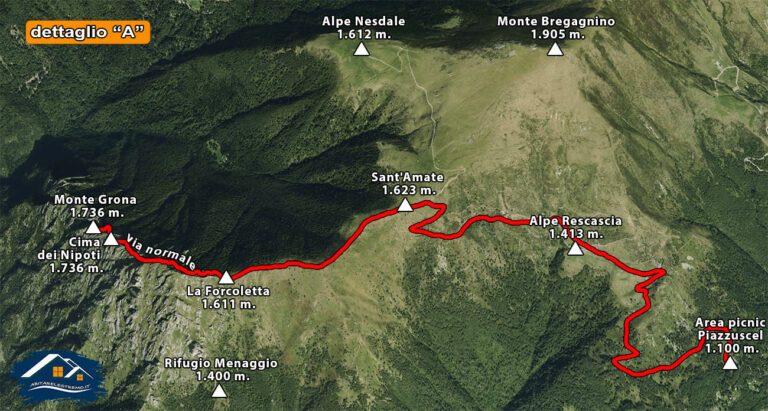 mappa monte grona
