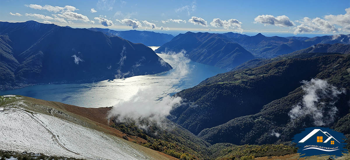 il lago di como dalla madonnina degli alpini