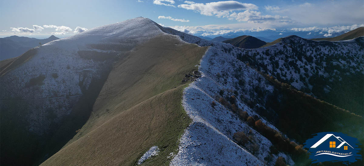 la linea di cresta che conduce al Monte Crocione