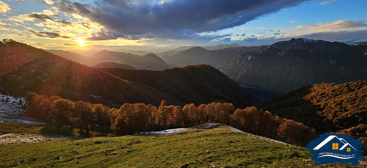 tramonto triangolo lariano - Monte Galbiga