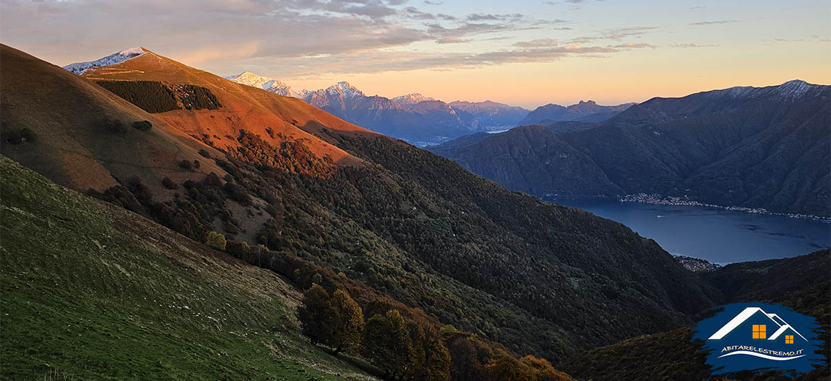 tramonto triangolo lariano - Monte Galbiga