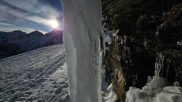 sentiero di discesa dal rifugio maria luisa