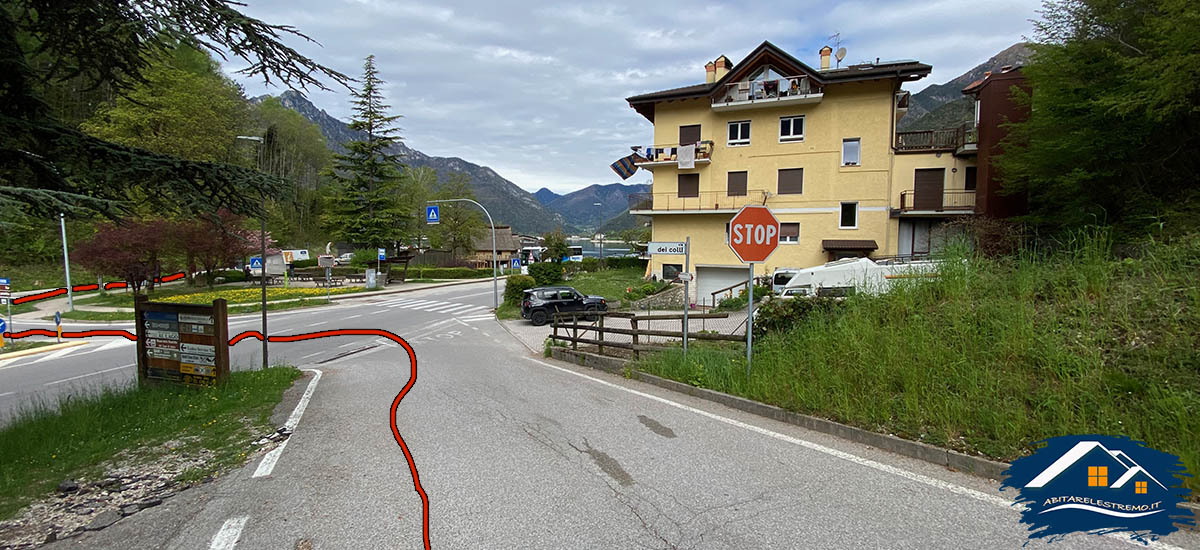 via dei colli a Molina di Ledro